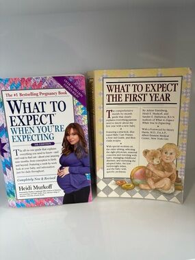 What to Expect When You're Expecting and First Year Book Bundle!